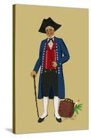 Alsacian Man from Saverne with Pipe, Tri-Cornered Hat and Wears Britches-Elizabeth Whitney Moffat-Stretched Canvas