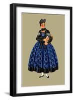 Alsacian Peasant from D'Oberseebach-Elizabeth Whitney Moffat-Framed Art Print