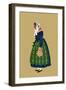 Alsacian Peasant from Schleithal, Wissembourg-Elizabeth Whitney Moffat-Framed Art Print