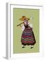 Alsacian Peasant in Working Costume with Rake-Elizabeth Whitney Moffat-Framed Art Print