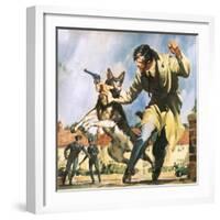 Alsatian Police Dog-McConnell-Framed Giclee Print