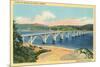 Alsea Bay Bridge, Waldport, Oregon-null-Mounted Premium Giclee Print