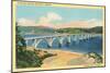 Alsea Bay Bridge, Waldport, Oregon-null-Mounted Art Print