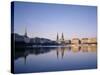 Alster River, Hamburg, Germany-Danielle Gali-Stretched Canvas