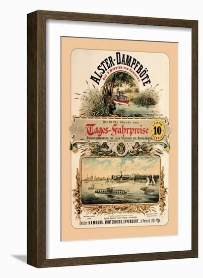 Alster Steamboat Service-null-Framed Art Print