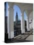 Alsterarkaden and City Hall, Hamburg, Germany, Europe-Hans Peter Merten-Stretched Canvas