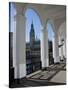 Alsterarkaden and City Hall, Hamburg, Germany, Europe-Hans Peter Merten-Stretched Canvas