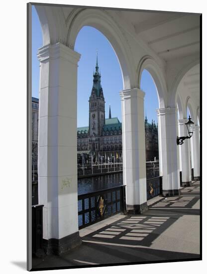 Alsterarkaden and City Hall, Hamburg, Germany, Europe-Hans Peter Merten-Mounted Photographic Print