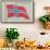 Alt for Norge, Norwegian Flag-null-Framed Stretched Canvas displayed on a wall