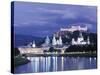 Alt Stadt and Hohensalzburg Fortress, Salzburg, Austria-Jon Arnold-Stretched Canvas