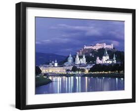 Alt Stadt and Hohensalzburg Fortress, Salzburg, Austria-Jon Arnold-Framed Photographic Print