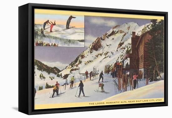 Alta Ski Lodge, Utah-null-Framed Stretched Canvas