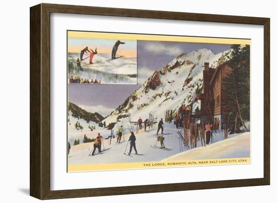 Alta Ski Lodge, Utah-null-Framed Art Print