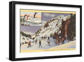 Alta Ski Lodge, Utah-null-Framed Art Print