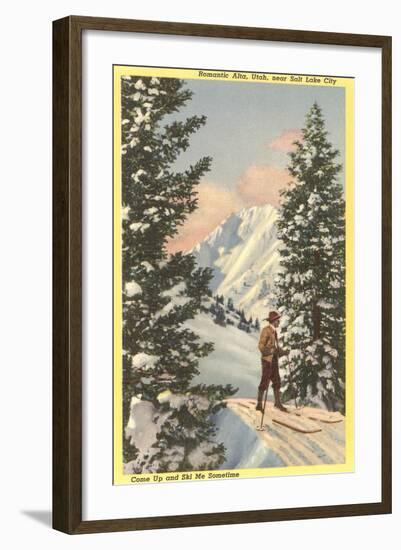 Alta Ski Resort, Salt Lake City, Utah-null-Framed Art Print