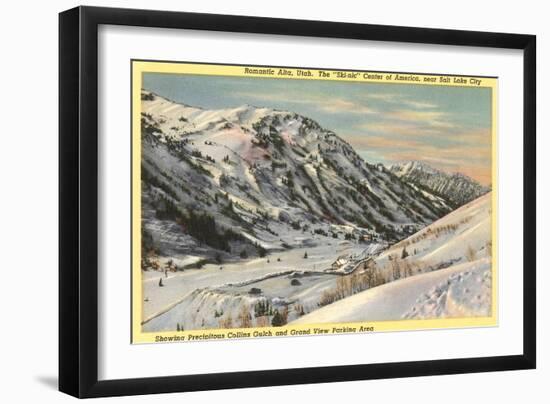 Alta Ski Resort, Salt Lake City, Utah-null-Framed Art Print