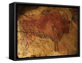 Altamira Cave Painting of a Bison-Javier Trueba-Framed Stretched Canvas