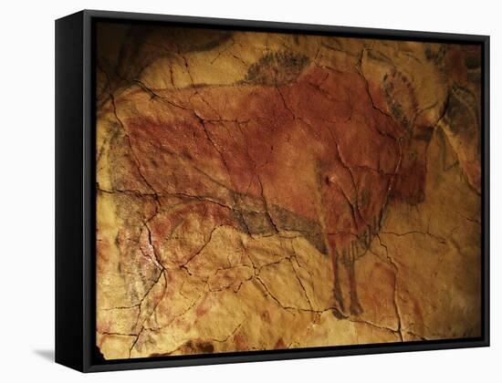 Altamira Cave Painting of a Bison-Javier Trueba-Framed Stretched Canvas