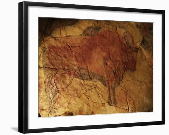 Altamira Cave Painting of a Bison-Javier Trueba-Framed Photographic Print