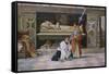 Altar Boys in a Church Interior-Jose Villegas Y Cordero-Framed Stretched Canvas