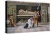 Altar Boys in a Church Interior-Jose Villegas Y Cordero-Stretched Canvas