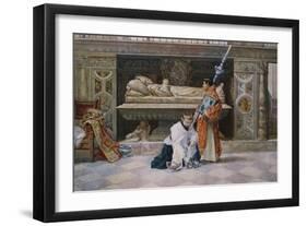 Altar Boys in a Church Interior-Jose Villegas Y Cordero-Framed Giclee Print