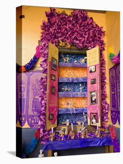 Altar, Day of the Dead, Patzcuaro, Michoacan State, Mexico, North America-Wendy Connett-Stretched Canvas