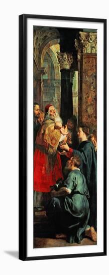 Altar: Descent from Cross, Right Panel: Presentation in the Temple-Peter Paul Rubens-Framed Giclee Print