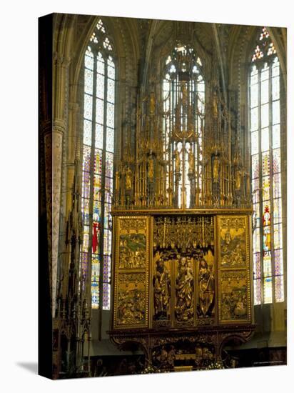 Altar in 14th Century Church of St. Jacob, Levoca, Slovakia-Upperhall-Stretched Canvas