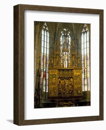 Altar in 14th Century Church of St. Jacob, Levoca, Slovakia-Upperhall-Framed Photographic Print