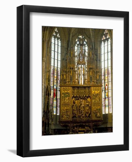 Altar in 14th Century Church of St. Jacob, Levoca, Slovakia-Upperhall-Framed Photographic Print