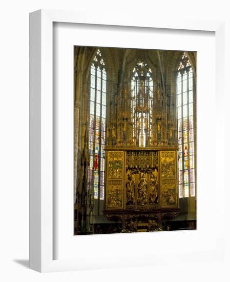 Altar in 14th Century Church of St. Jacob, Levoca, Slovakia-Upperhall-Framed Photographic Print