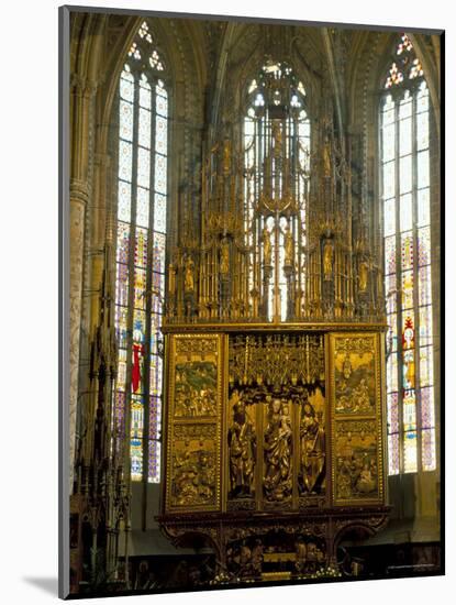 Altar in 14th Century Church of St. Jacob, Levoca, Slovakia-Upperhall-Mounted Photographic Print