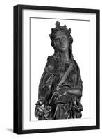 Altar of St. Anthony of Padua, Detail of Saint Giustina, 1446-53-Donatello-Framed Photo