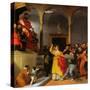 Altar of St. Lucia. Saint Lucia before the Judge-Lorenzo Lotto-Stretched Canvas