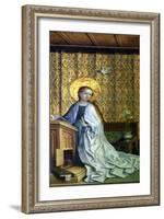 Altar of the Cologne Patron Saint, Annunciation to Mary, 1440-45-Suzanne Valadon-Framed Giclee Print