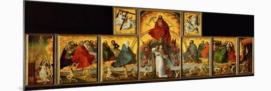 Altar of the Last Judgment: Overall View-Rogier van der Weyden-Mounted Giclee Print