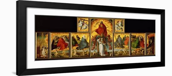 Altar of the Last Judgment: Overall View-Rogier van der Weyden-Framed Giclee Print