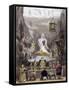 Altar Piece in Temple-Thomas Allom-Framed Stretched Canvas