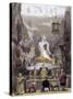 Altar Piece in Temple-Thomas Allom-Stretched Canvas