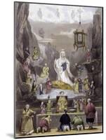 Altar Piece in Temple-Thomas Allom-Mounted Art Print