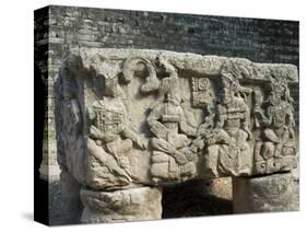 Altar Q, West Court, Copan Archaeological Park, Copan, UNESCO World Heritage Site, Honduras-null-Stretched Canvas