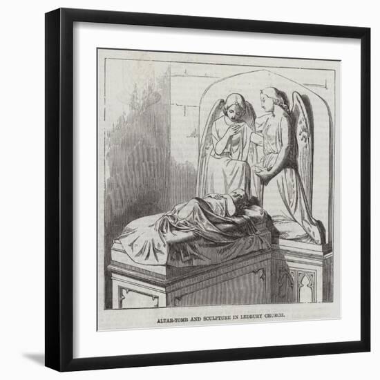 Altar-Tomb and Sculptures in Ledbury Church-null-Framed Giclee Print