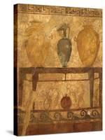 Altar with Offering Vases, Funerary Painting of Paestum, Campania, Italy, Detail BC-null-Stretched Canvas