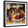 Altarpiece, central panel: the Last Supper with Luther amongst the Apostles. 1546 - 47-Lucas Cranach the Younger-Framed Giclee Print