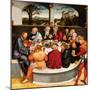 Altarpiece, central panel: the Last Supper with Luther amongst the Apostles. 1546 - 47-Lucas Cranach the Younger-Mounted Giclee Print