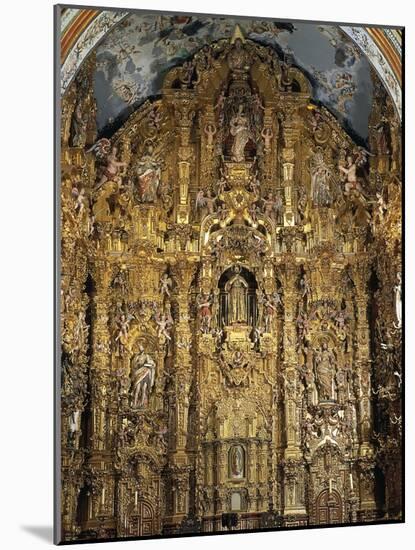 Altarpiece Dedicated to St. Francis Xavier, 1753-Miguel Cabrera-Mounted Giclee Print