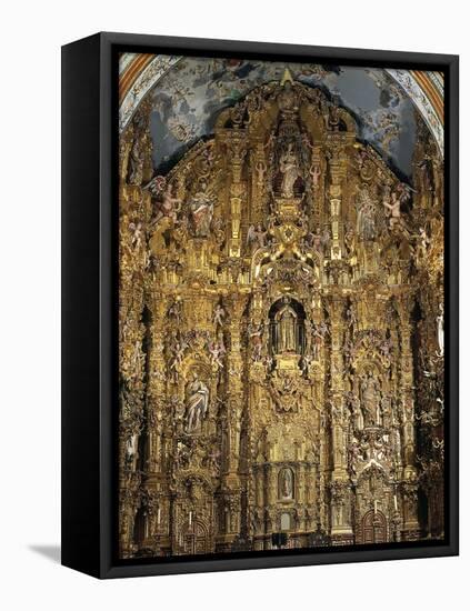 Altarpiece Dedicated to St. Francis Xavier, 1753-Miguel Cabrera-Framed Stretched Canvas