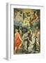 Altarpiece Depicting the Saints Baptist, Francis, Bernard and Paul in Ecstasy-Andrea Lilio-Framed Giclee Print