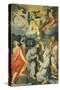 Altarpiece Depicting the Saints Baptist, Francis, Bernard and Paul in Ecstasy-Andrea Lilio-Stretched Canvas